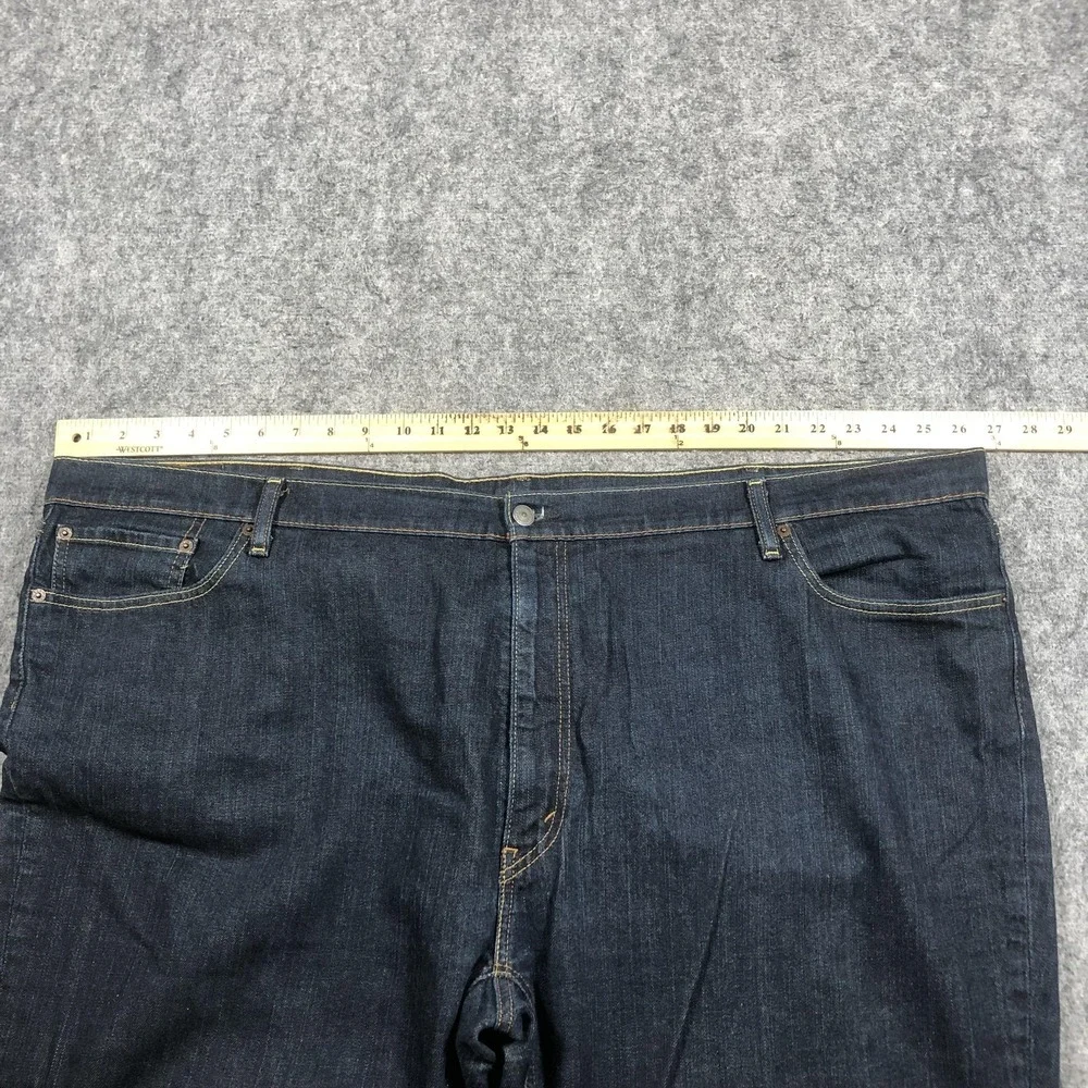 Levis 541 Jeans Mens 54x25 Blue Athletic Tapered Dark Wash Denim Big Pants